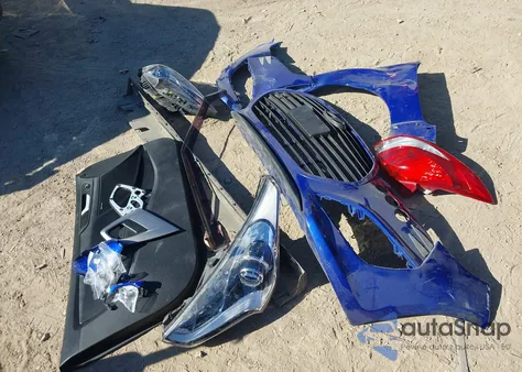 2014 Hyundai Veloster Turbo W/Black из США, поврежденный, VIN KMHTC6AE1EU183244